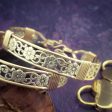 Bel Fiore BDSM Submissive HandCuff Bracelets   Anklets, Sterling w  Gold, {Single Cuff or Pair} Fashion