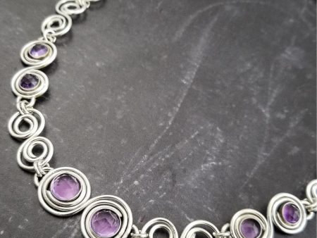 INFINITY SOFT COLLAR, Sterling Silver with Gemstones {Several Choices} Supply