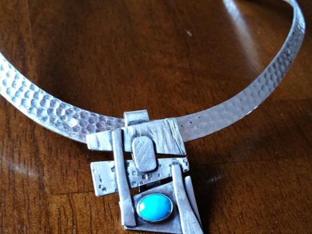 * READY TO SHIP COLLAR & ENHANCER, Turquoise, One Of A Kind on Sale