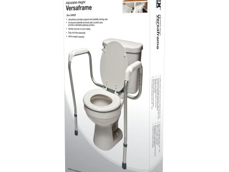 Lumex Versaframe Toilet Safety Rail, Adjustable Height Online Hot Sale