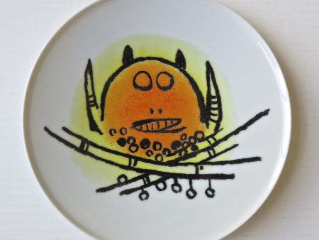 Wifredo Lam - Ceramica di Albisola 7.75  porcelain plate For Cheap