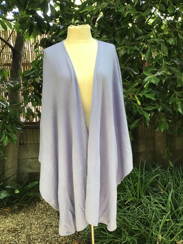 100% Cashmere Cape   Periwinkle Sale