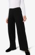 SKIN Wide Leg Double Layer Black Pant Supply