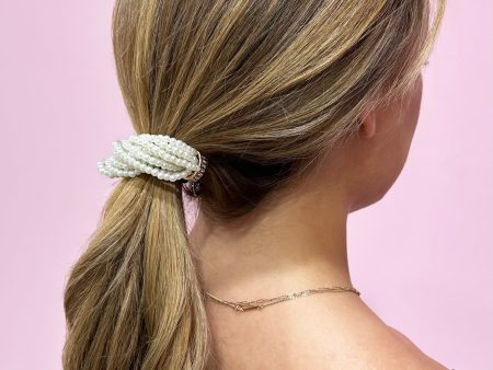 Pearl Cluster Ponytail Holder Hot on Sale