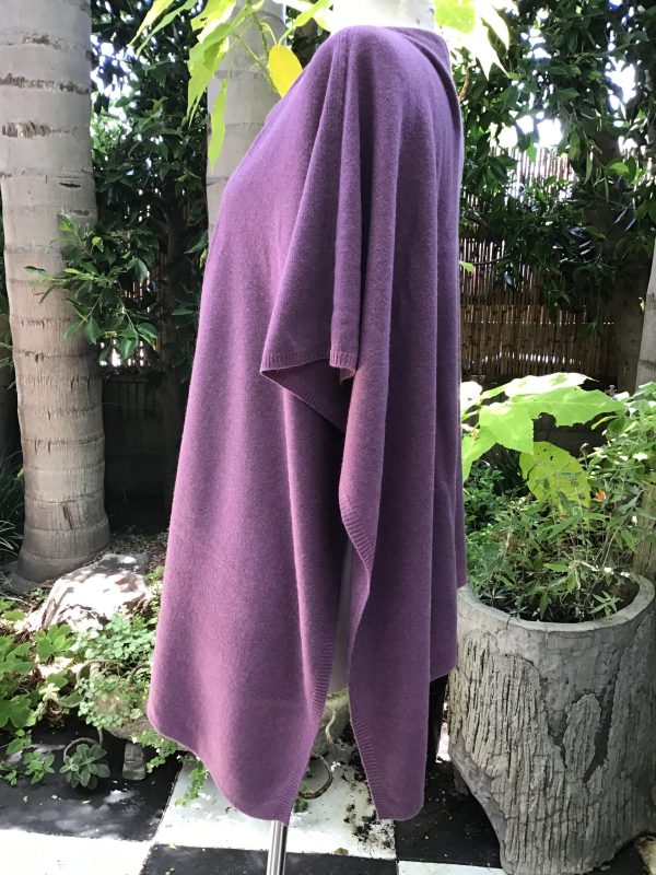 100% Cashmere Poncho   Iris Color Online