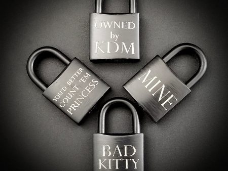 3 4  ENGRAVED LOCKS {Matte Black} Online now