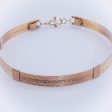 GODIVA Locking Collar, Rose Gold with Sterling Silver Twists Fashion