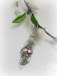 READY TO SHIP Floral Garden Pendant, Jozi, Sterling with Pink Sapphire Supply