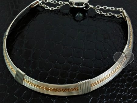 GODIVA Locking Collar, Sterling Silver with Gold Twists {Traditional Available} on Sale