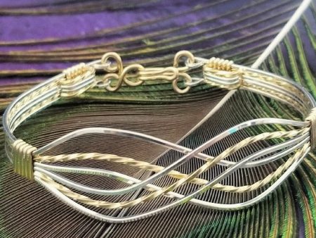 INFINITY Bracelet or Anklet (Submissive or Traditional} Sterling and Gold For Discount