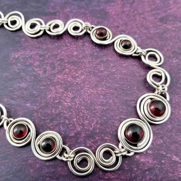 INFINITY SOFT COLLAR, Sterling Silver with Gemstones {Several Choices} Supply