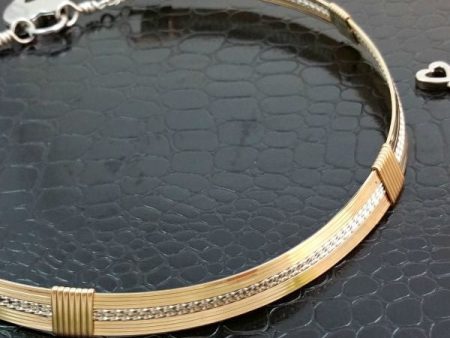 GODIVA Locking Collar, Gold with Sterling Silver Twists {Traditional Available} Online