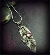 READY TO SHIP Floral Garden Pendant, Jozi, Sterling with Pink Sapphire Supply