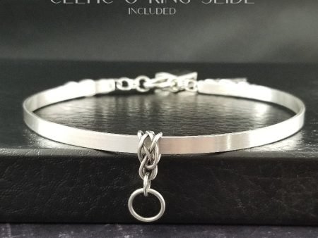 CADMAN Celtic Collar with Slides, Locking, Sterling Silver Hot on Sale