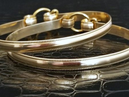 JANUS Handcuff Bracelets, 14k Gold Filled {Single or Pair} Cheap