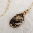 READY TO SHIP SMOKY TOPAZ WIRE WRAPPED PENDANT Hot on Sale