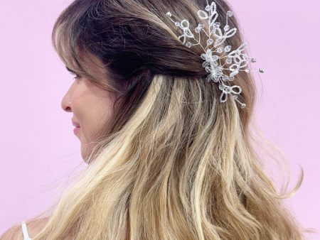 Crystalized Tree and Flowers Comb on Sale