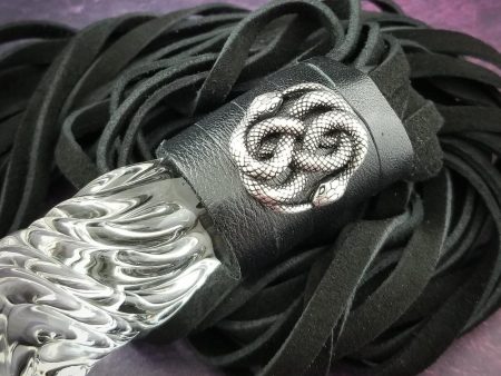 FLOGGER, EDEN Serpent, Black Suede and Glass Sale