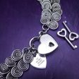 KYRO Locking Bracelets, CELTIC HEARTS, Sterling Silver {Interchangeable Medallion} Fashion