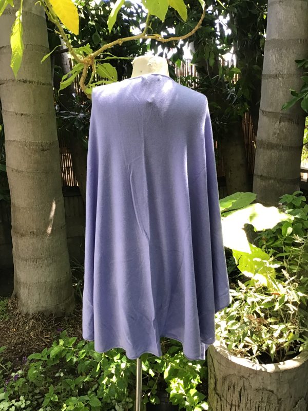 100% Cashmere Cape   Periwinkle Sale