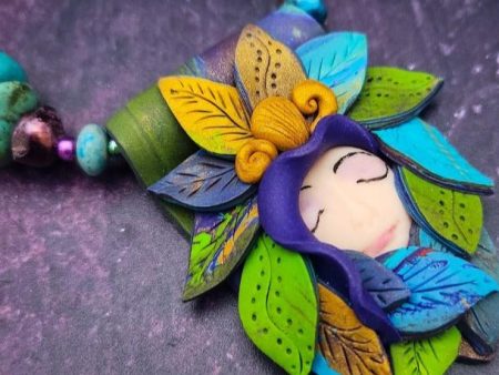 Ready To Ship FOREST FAIRY AMILLIANNA {One of A Kind Artisan Necklace} Discount