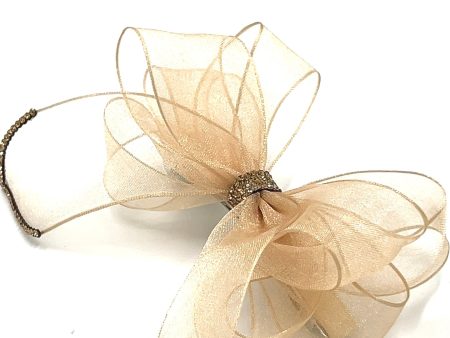 Amber Bow Chiffon Barrette Hot on Sale