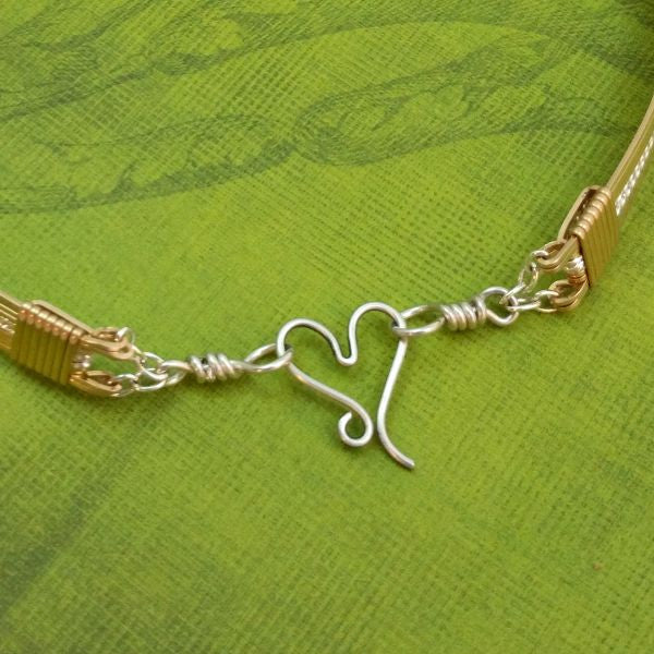 GODIVA Locking Collar, Gold with Sterling Silver Twists {Traditional Available} Online