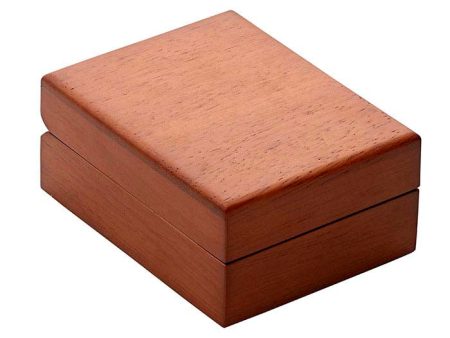 PENDANT and EARRING Jewelry Box, Hardwood, Warm Matte Brown Sale