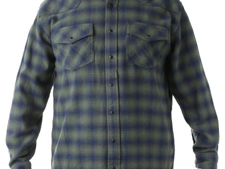 Men s Brawny Snap Front Flannel Shirt Online