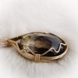 READY TO SHIP SMOKY TOPAZ WIRE WRAPPED PENDANT Hot on Sale