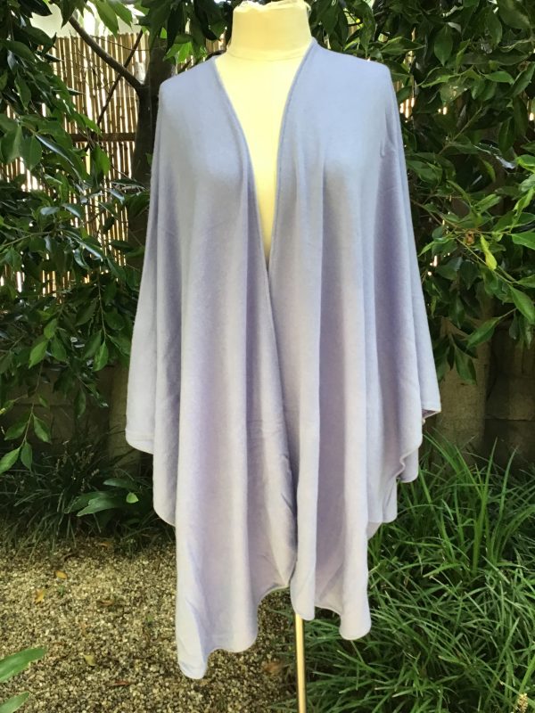 100% Cashmere Cape   Periwinkle Sale