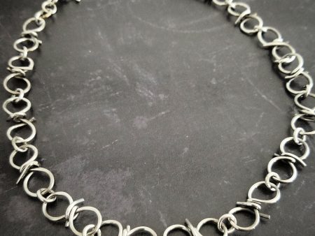 BRAMBLES Barbed Chain Collar, Sterling Online Sale