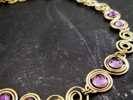 INFINITY SOFT COLLAR, 14K Gold Filled with Gemstones {Several Choices} on Sale