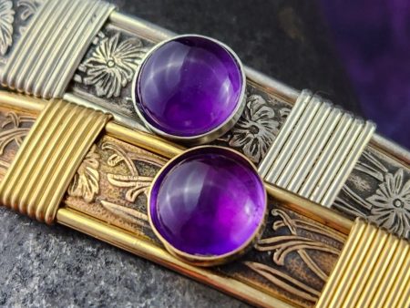 SOFT and SWEET Locking Gemstone Collar, Amethyst Cheap