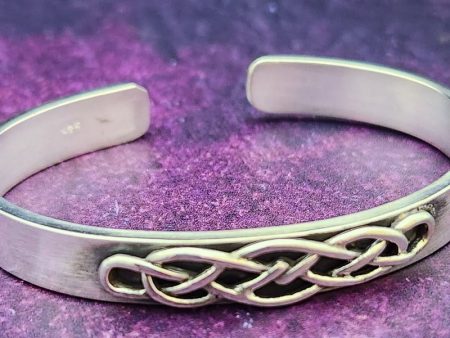 CADMAN Celtic Classic Cuff Bracelet, Sterling Silver Online