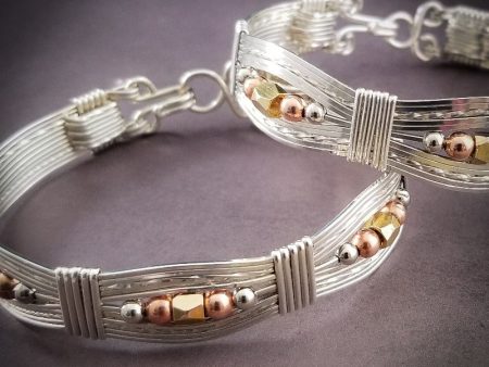 BEADED Handcuff Bracelets, Sterling and Mixed Metal Beads Online Hot Sale