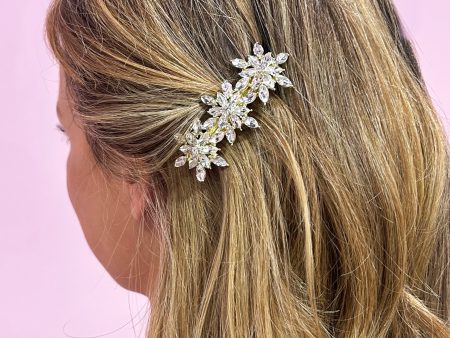 Crystal Starburst Barrette For Sale