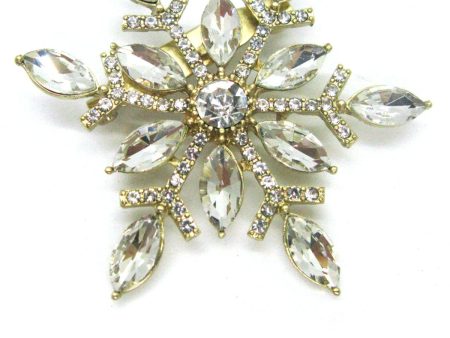 Crystal Stunning Snowflake Brooch Online