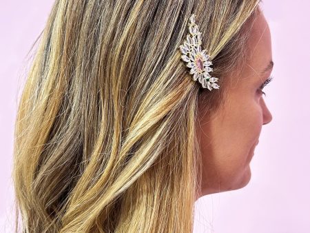 Sea Mermaid Rhinestone Barrette Online now