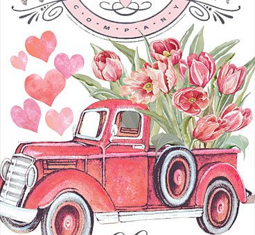 CIN2896 - Cupid s Delivery Truck - 12x18 Fashion