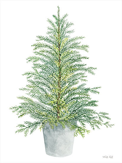 CIN2834 - Spruce Tree in Pot - 12x16 Fashion